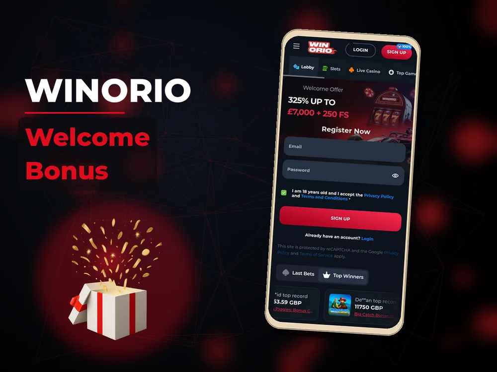 winorio - Welcome Bonus