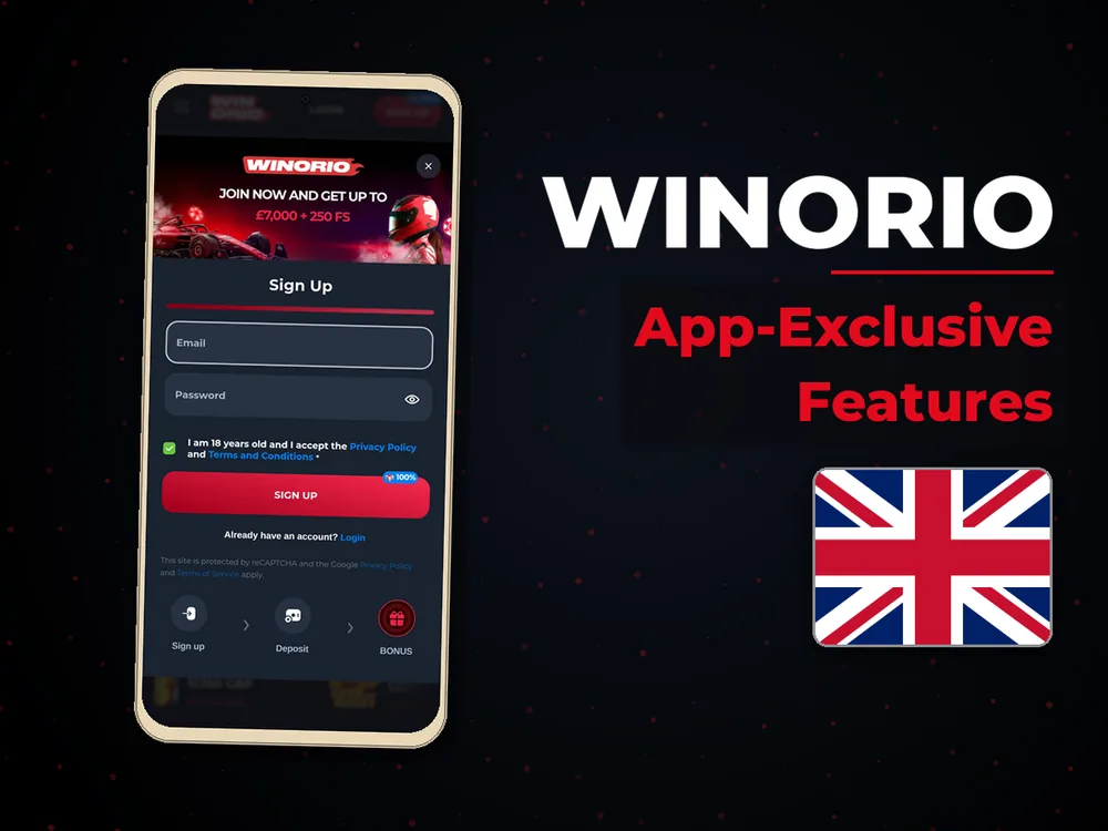 winorio - App-Exclusive Features